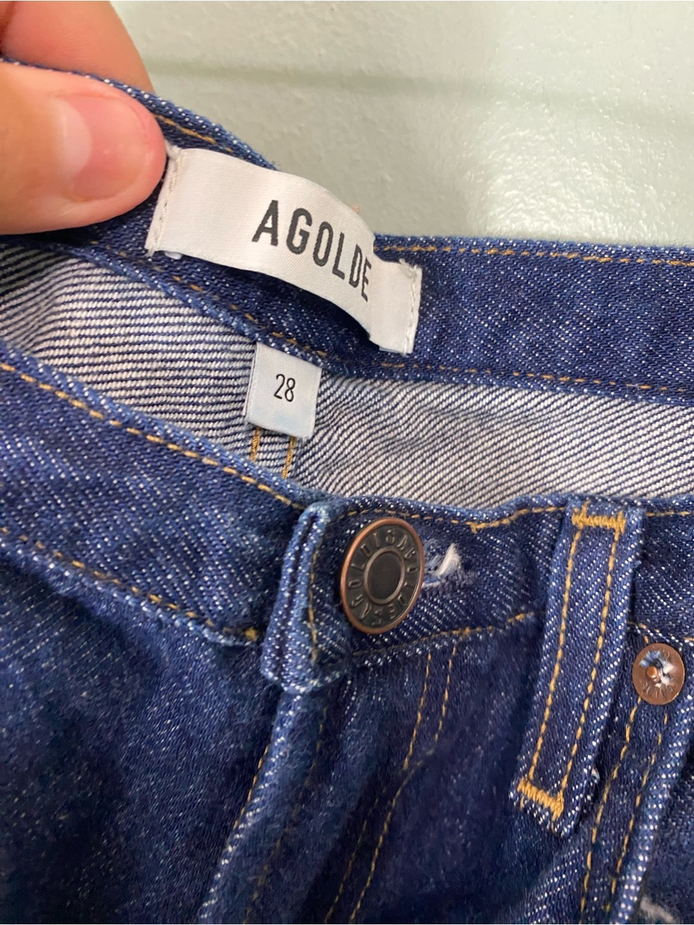 Agolde Keira Jean In Rinse Blue Size 28 Baggy - Picture 4 of 7